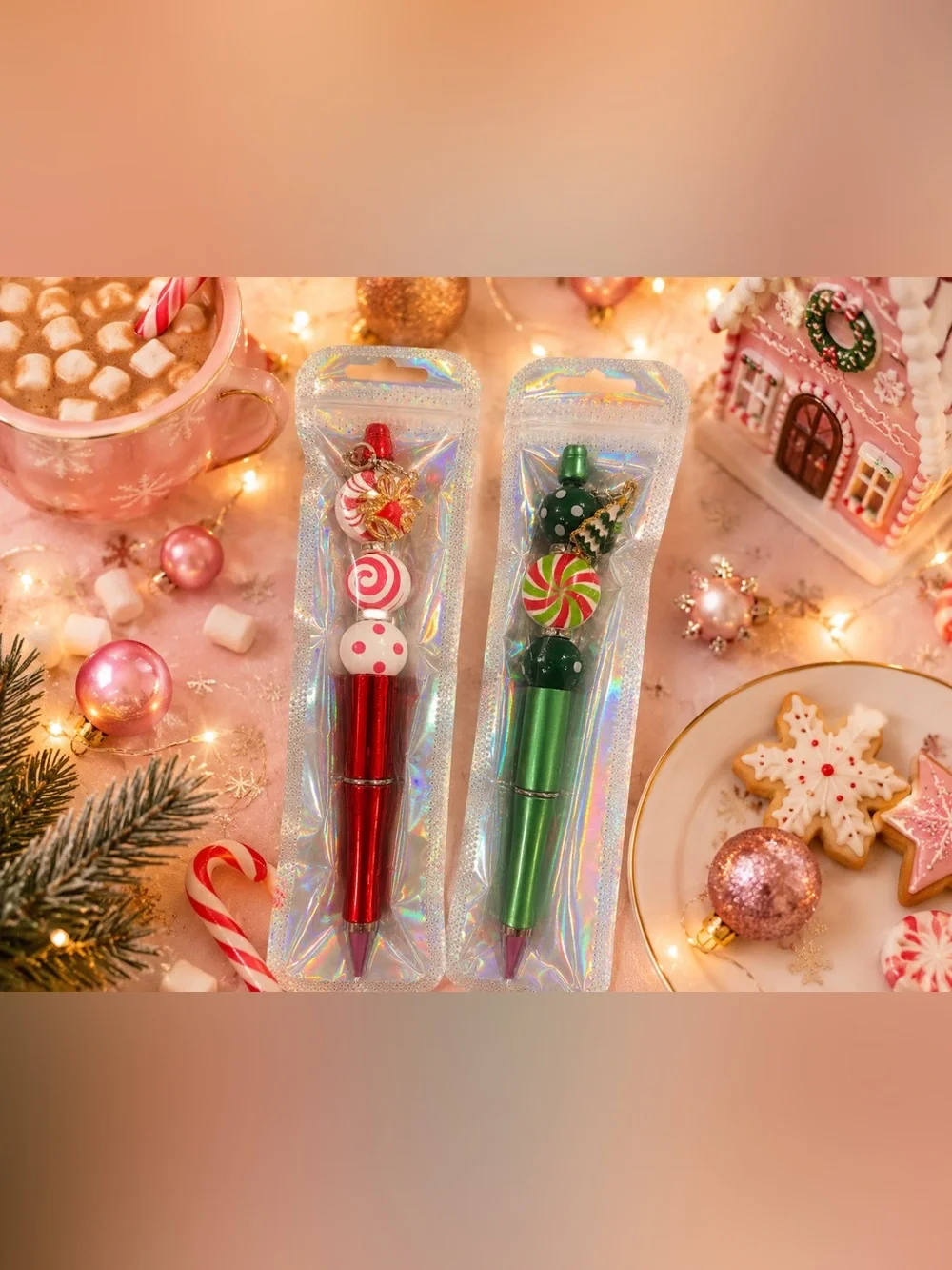 🎄✨ NEW Christmas Holiday Novelty Pens – Set of 2 ✨🎄